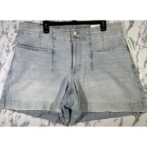 M Jeans by Maurices Womens 5" A-Line Short Curvy Fit 18W High Rise Comfort Stret